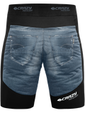 Krátke nohavice Crazy Idea Short Acceleration Man - print light jeans