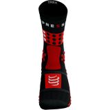 Ponožky Compressport Hiking Socks - black/ red/ white