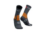 Ponožky Compressport Hiking Socks - Magnet/ Autumn Glory