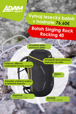 Súťaž o batoh Singing Rock Rocking 40