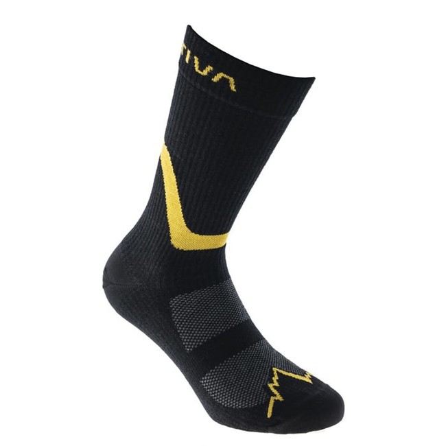 Ponožky La Sportiva Hiking Socks - black/yellow - S