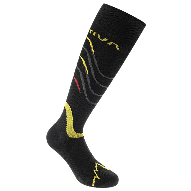 Ponožky La Sportiva Skialp Socks - black/yellow - 35–37