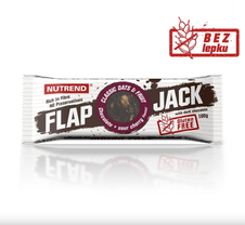 Energetická tyčinka Nutrend Flapjack Gluten Free - čokoláda + višňa