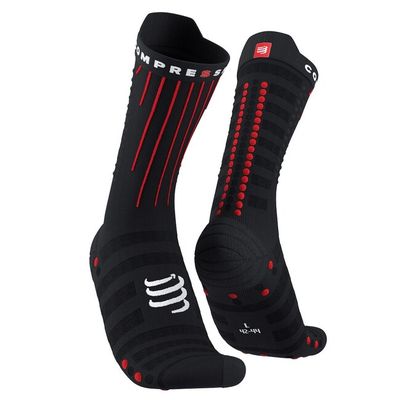 Ponožky Compressport Aero Socks - black/red