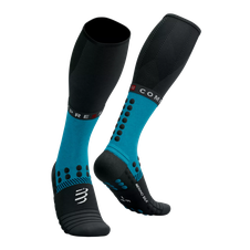 Ponožky Compressport Full Socks Winter Run - Mosaic Blue/Black