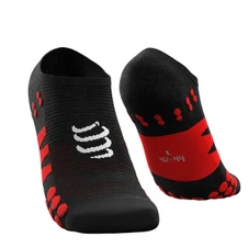 Ponožky Compressport No Show Socks - Black/Red