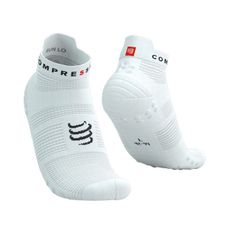 Ponožky Compressport Pro Racing Socks v4.0 Run Low - white/black