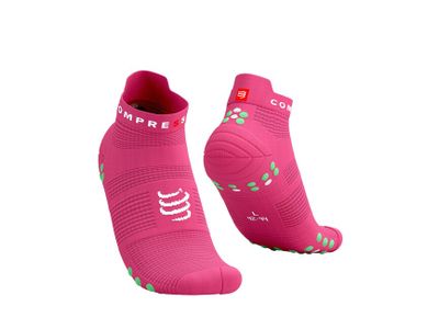 Ponožky Compressport Pro Racing Socks v4.0 Run Low - hot pink/summer green