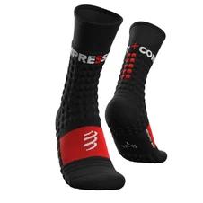 Ponožky Compressport Pro Racing Socks Winter Run - Black/red