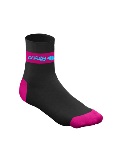Ponožky Crazy Idea Carbon Socks - black