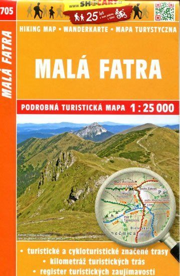 Turistická a cykloturistická mapa Malá Fatra 1:25 000