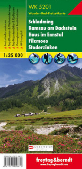 Turistická mapa Schladming Ramsau am Dachstein 1 : 35 000
